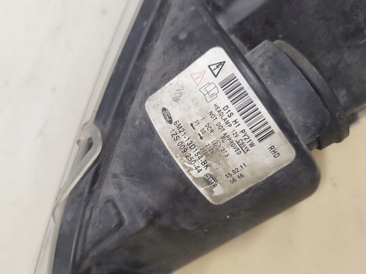 фото №10, Правая фара перед ксенон ford s-max i mk1 galaxy mk3 2006-2014 английская