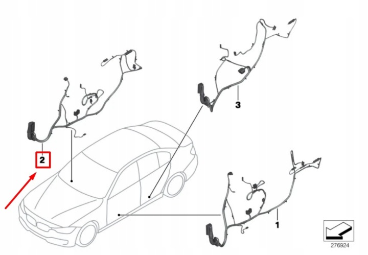 фото №7, Bmw 3 f30, f80 передние правая дверь тросы 61129313645 9313645 oem