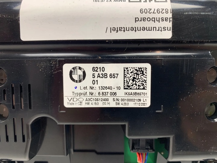 фото №5, Bmw x1 f48 f39 f20 спидометр манометр идеальный 5a3b657 бензин