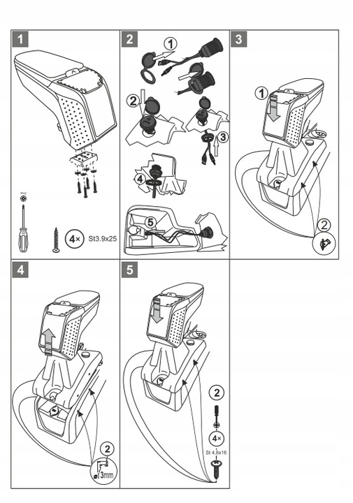фото №10, Подлокотник ford connect 2014- |armster 2 +aux/usb s