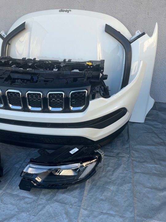 фото №8, Jeep compass ii рестайлинг бампер капот лампы pas перед комплектный 2022-