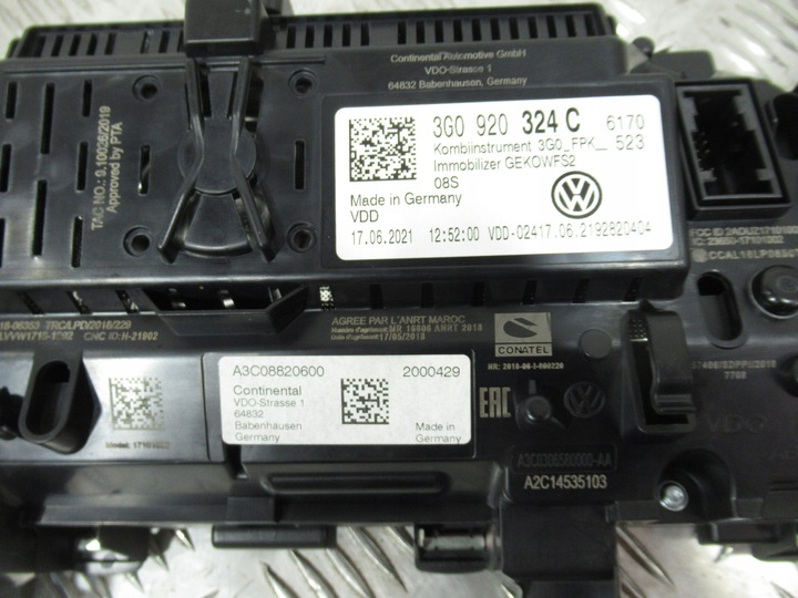 фото №7, Vw passat b8 tiguan спидометр lcd виртуальный 3g0920324c