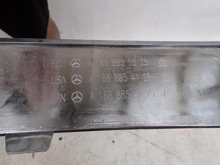 фото №12, Mercedes ml iii 3 w166 11-15 dół накладка спойлер бампера перед