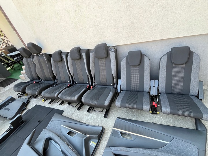 фото №7, Сиденья диван обшивки ремни болты peugeot 5008 ii 7 человек комплект