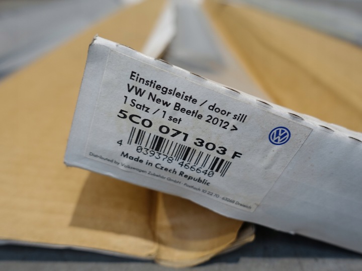 фото №10, Vw beetle 5c fusca планка порогова ліва права накладка na поріг нове оригінал