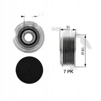 фото №1, Сцепление генератора колесо ременное oap7070 gates