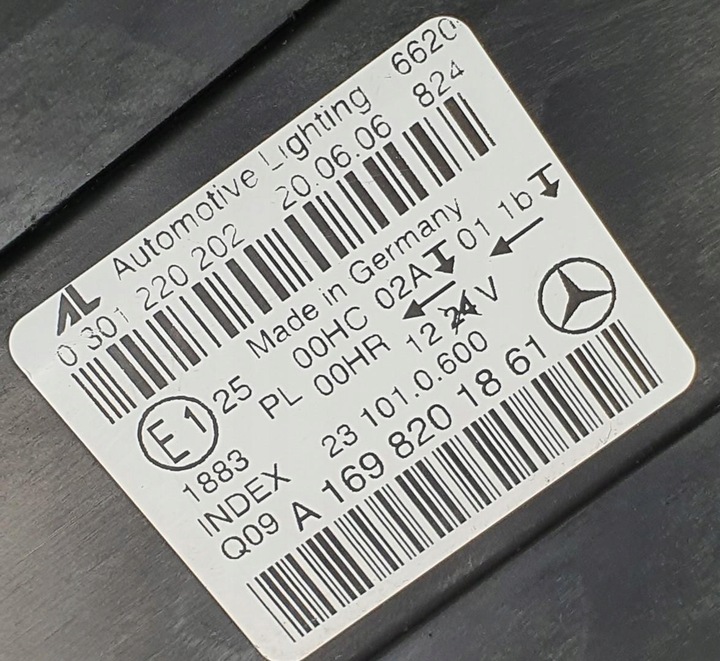 фото №6, Лампа правий перед передня mercedes w245 a1698201861 європа