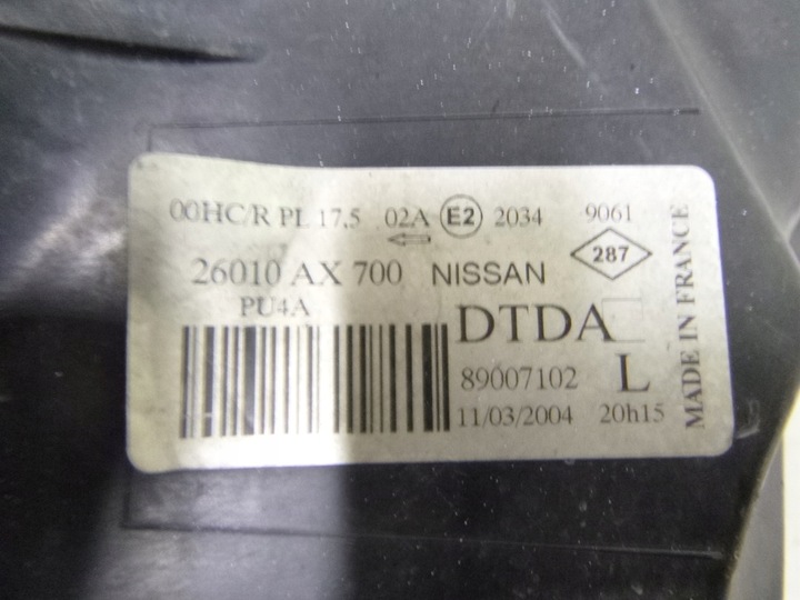 фото №10, Лампа передняя nissan micra k12 2004r.