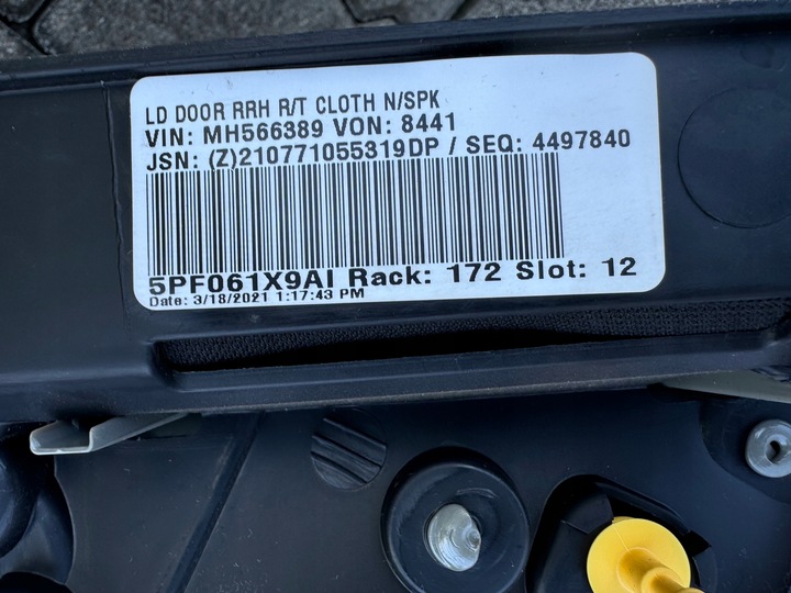 фото №9, Dodge charger srt задний правые боковина дверь 2015+