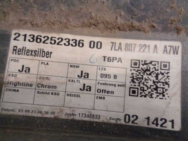 фото №13, Vw t6 рестайлинг бампер перед переднее 7la807221a 2019 -