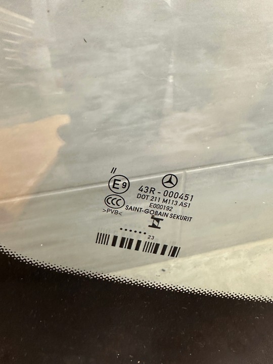 фото №5, Стекло лобовое mercedes v класс w447 идеальная оригинал 23r датчик камера