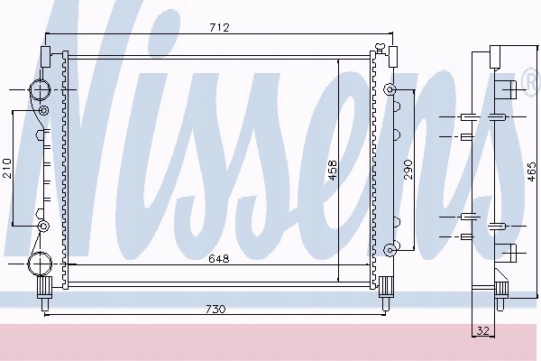 фото №12, Радиаторов двигателя nissens 63815 6025313324