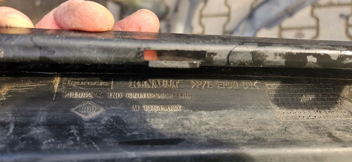 фото №12, Dół бампера спойлер спойлер renault zoe 12-19 перед