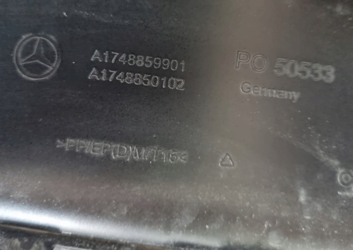 фото №12, Mercedes cla iii a174 25- накладка диффузор спойлер бампера зад a1748859901