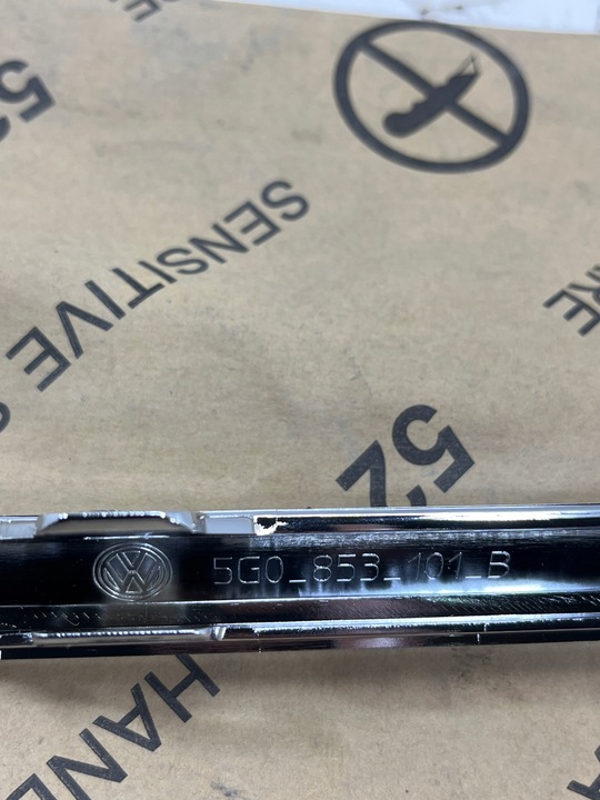 фото №9, Vw golf vii планка бампера передней хром 5g0853101b aso оригинал новая !