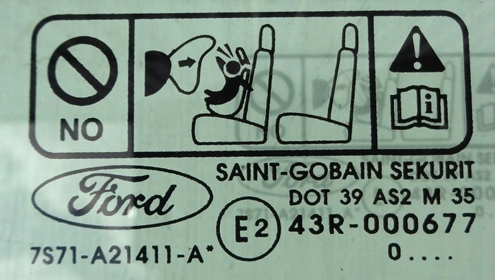 фото №2, Ford mondeo mk4 10 r скло двері ліва перед