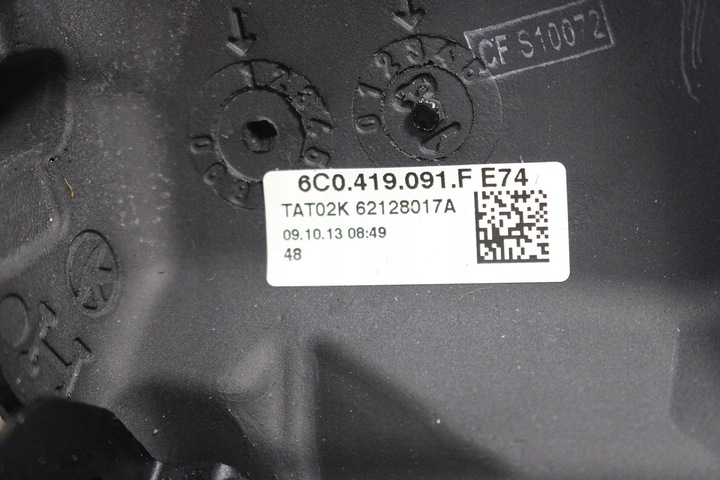 фото №9, Vw polo caddy sharan руль 6c0419091f 6c 7n 2k цвет: e74 - чёрный 6c0