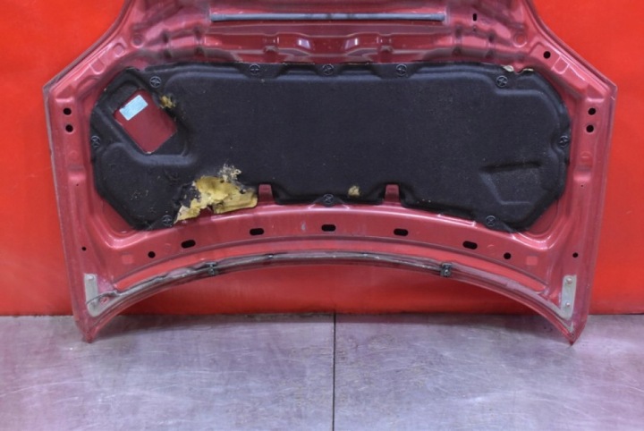 фото №11, Капот крышка двигателя красная nissan primera p12 01-08