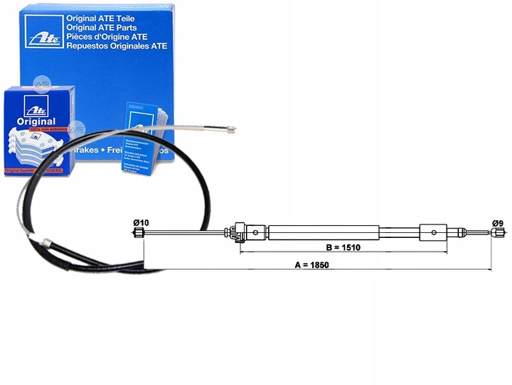 фото №1, Тяга трос тормоза ручного ate 432958b 19874775