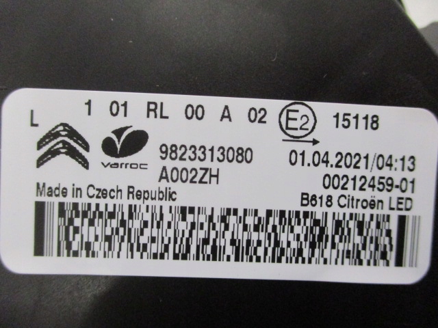 фото №12, Citroen c3 iii лампа руху денного led ліва нова