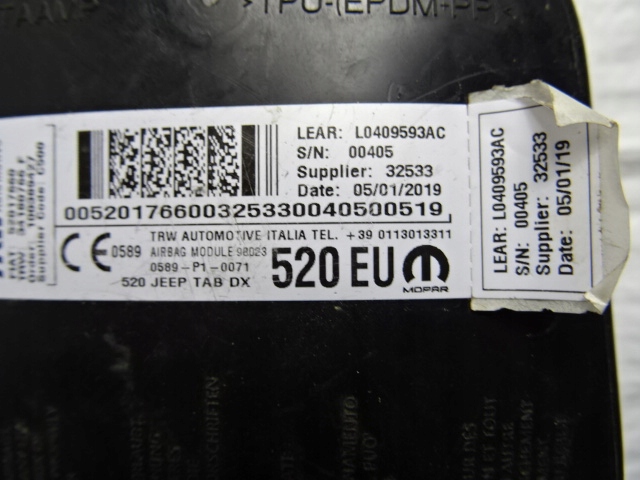 фото №5, Jeep renegade подушка сидіння права 52017660