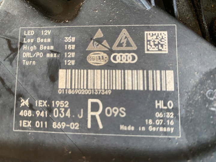 фото №11, Audi a7 4g s-line комплектний перед капот лампи бампер крила w колір ly9t