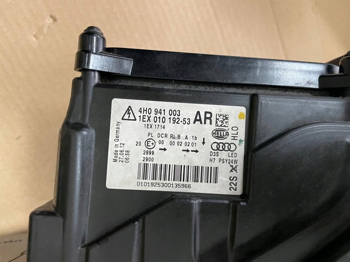 фото №8, Audi a8 d4 лампы перед ксенон led левая правая комплект 4h0941003ar 4h0941004ar