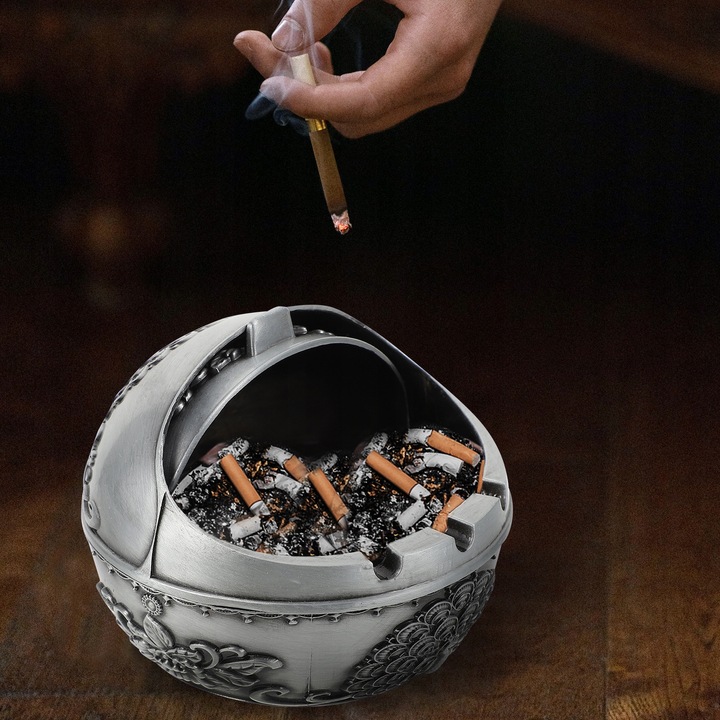 фото №13, Попільничка na письмовий стіл ретро вінтажний європейська декоративна оцинковка