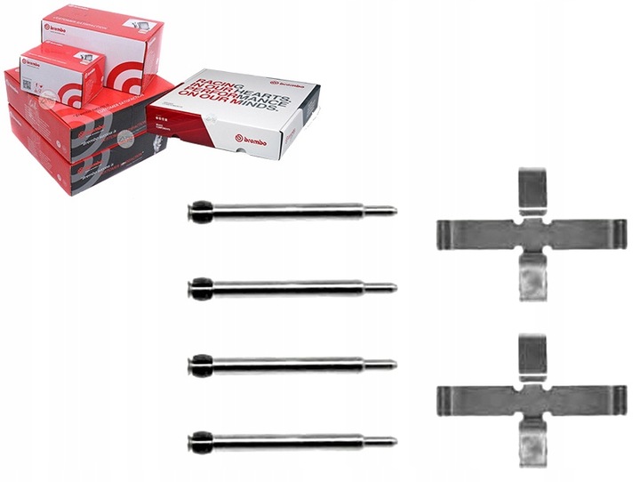 фото №1, Набор монтажный тормозные колодки тормоз. brembo