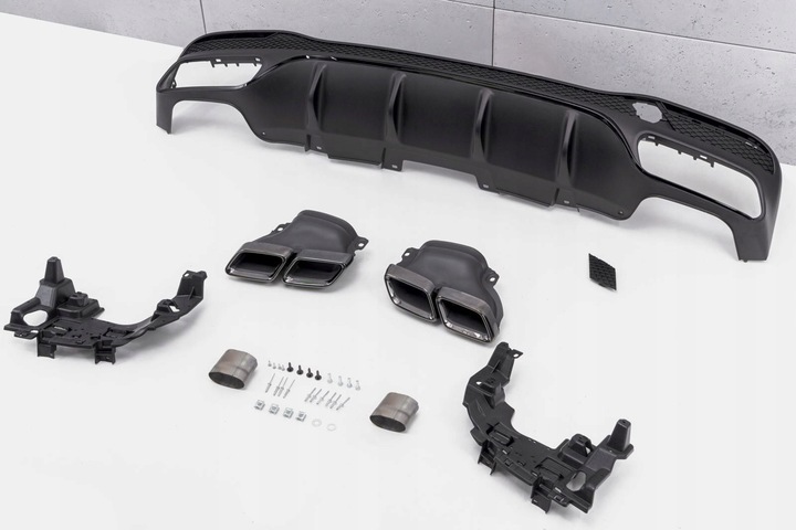 фото №12, Mercedes gle w166 2015-2019 дифузор задній набір stylizujący na amg gle63