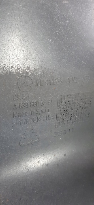 фото №8, Mercedes viano a639 рестайлінг кутник бампера праві зад a6398806271