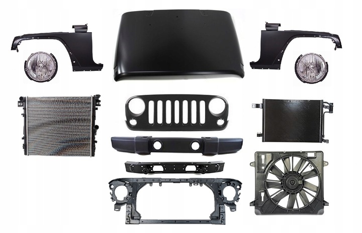 фото №1, Wrangler 06- pas бампер капот крило фара