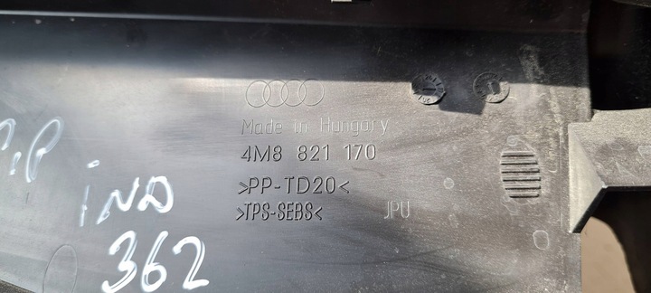 фото №12, Sq8 4m rsq8 q8 шумоизоляция защита крыльев правая правый перед 4m8821170
