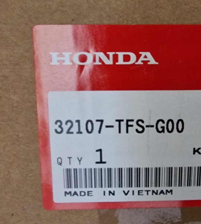 фото №6, 32107-tfs джгут honda hrv hr-v багажника інтер'єру