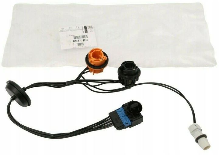 фото №1, Оригінальний номер джгут лампи зад з тримач лампочки citroen c4 6534pc