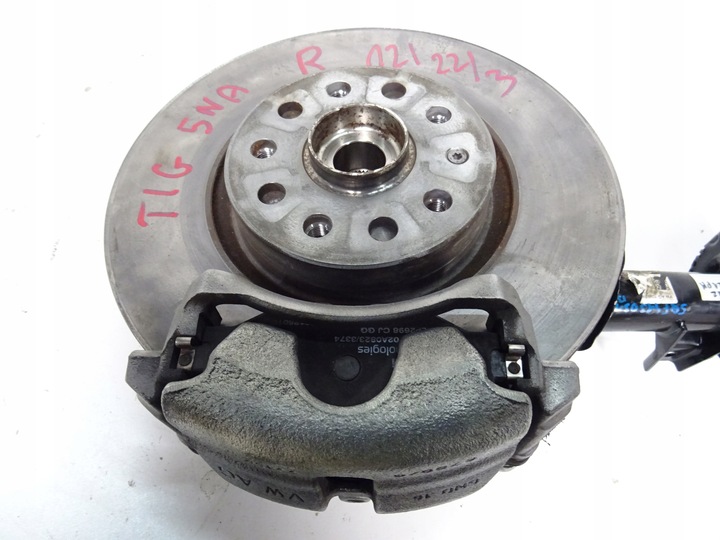 фото №16, Tiguan 5na поворотный кулак правая амортизатор амортизатор mcpherson  5qf413031bl 5q0407258c