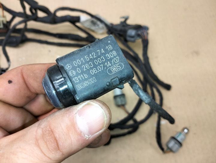 фото №5, 6x датчики паркування + джгут pdc перед mercedes r 251 w251 amg 2005-2010