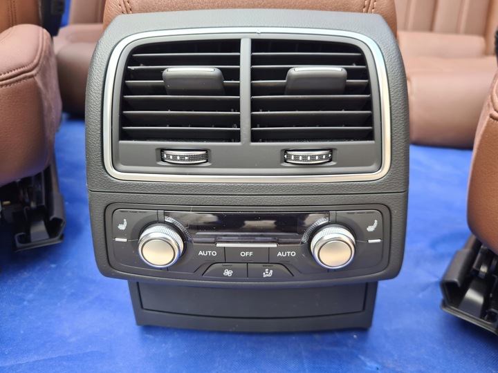 фото №15, Audi a6 c7 комплект сидіння шкіра perforowana коричневі з підігрівом 30 km oem