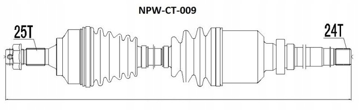 фото №1, Піввісь citroen c4 1.4,1.6,1.6hdi,2.0 04- права