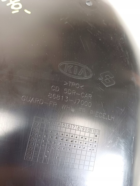 фото №9, Підкрилок ліві передні kia ceed iii 3 kia оригінальний номер 86813-j7000
