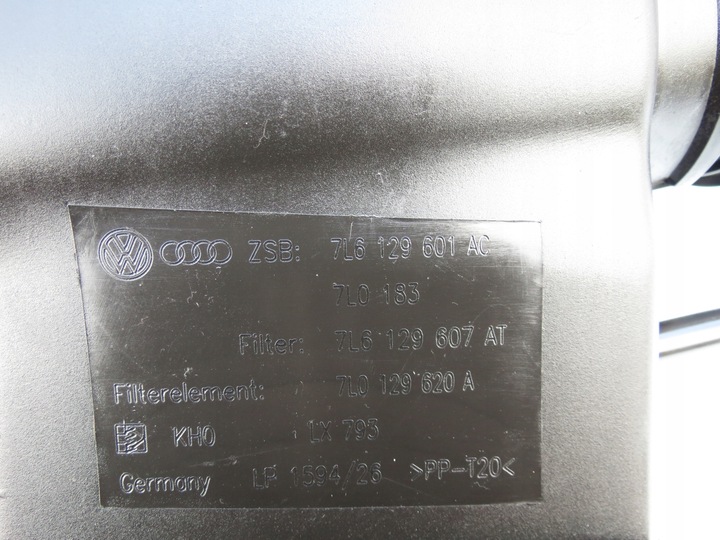 фото №11, Корпус фильтра воздуха 7l6129601ac audi q7 4l 3.6 fsi