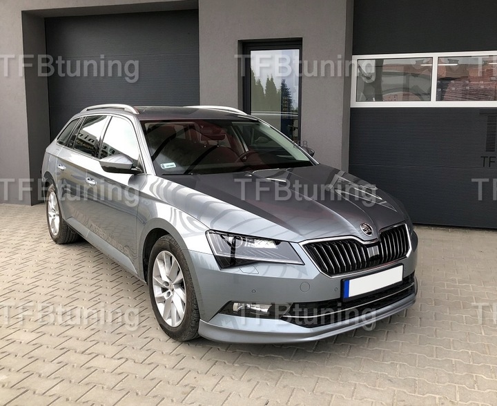фото №6, Спойлер накладка перед skoda superb 3 tfb тюнинг