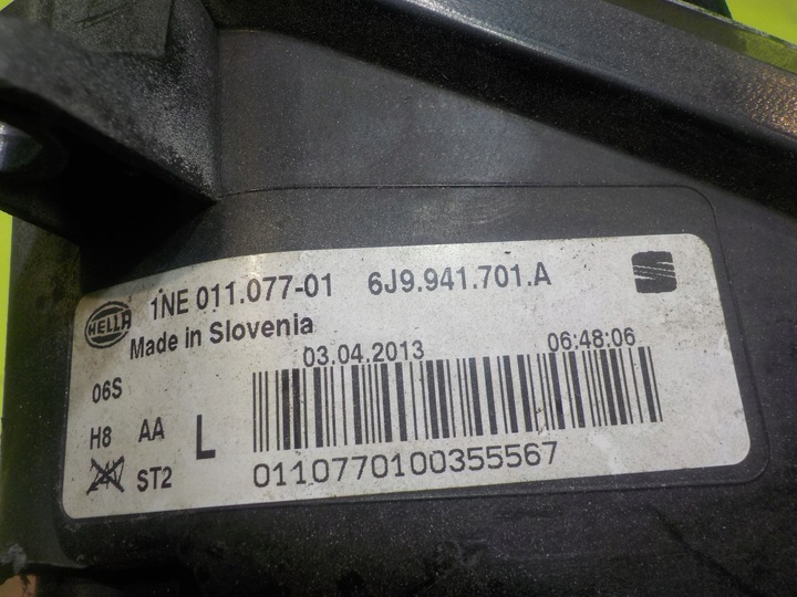 фото №5, Seat ibiza iv 6j рестайлінг 13r hb 3d галоген лівий 6j9941701a 1ne01107701