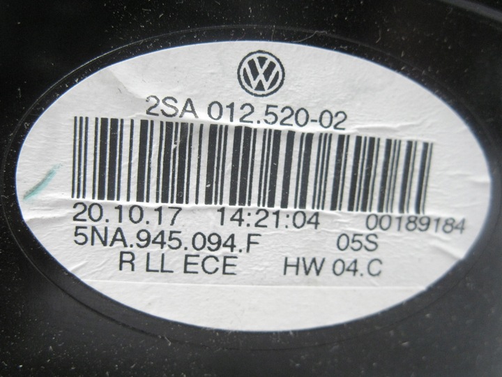 фото №13, Лампа зад права vw tiguan ii led комплект 5na945094