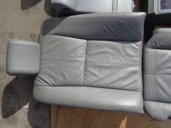 фото №11, Mercedes s w221 диван длинный серый кожа кожаный