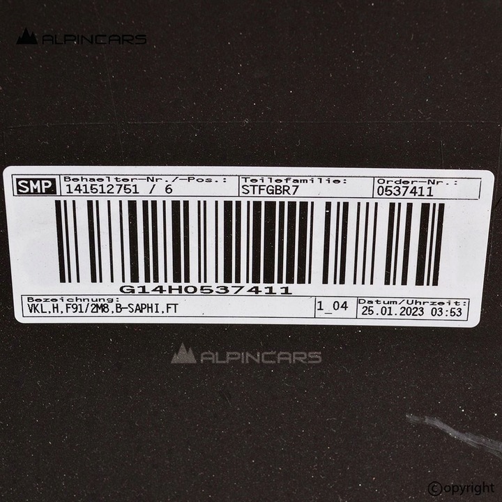 фото №6, Bmw 8 f91 f92 m8 бампер задний чёрный sapphire