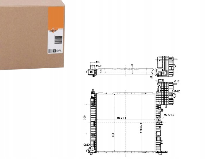 фото №1, Радіаторів двигуна nrf 6385012201 a 6385012101