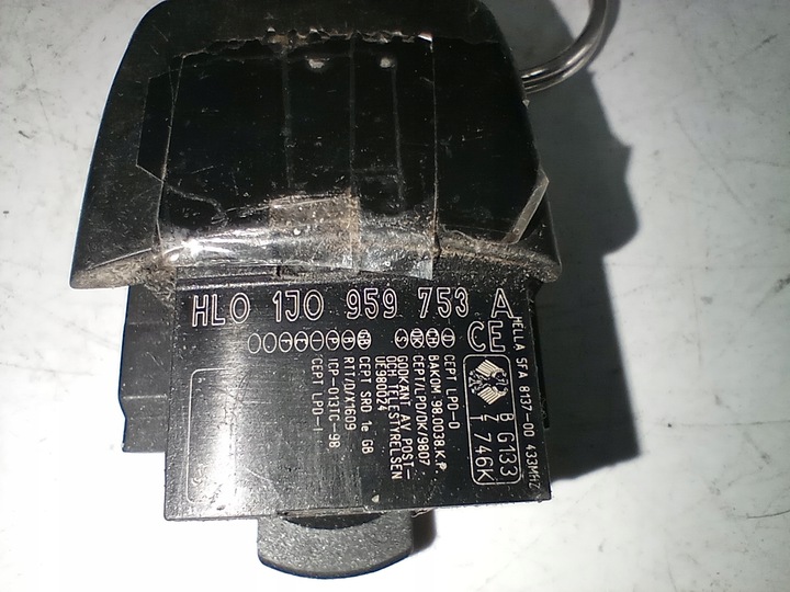 фото №7, Volkswagen замок зажигания ключ pilot 1j0959753a 4b0905851 европа