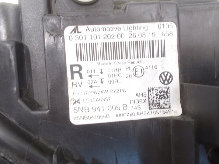 фото №13, Лампа перед vw tiguan ii 5nb 15-20 5nb941006b оригінал європа права