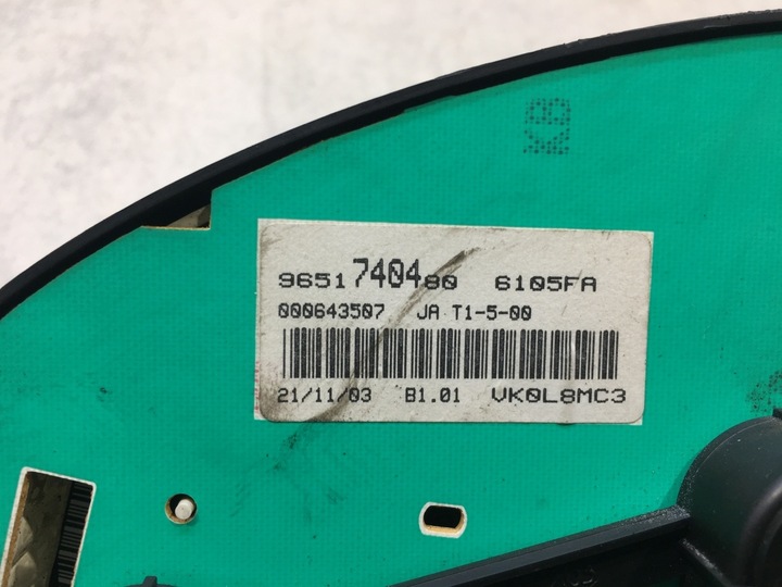 фото №10, Спідометр  прилади peugeot 206 2.0 hdi 9651740480